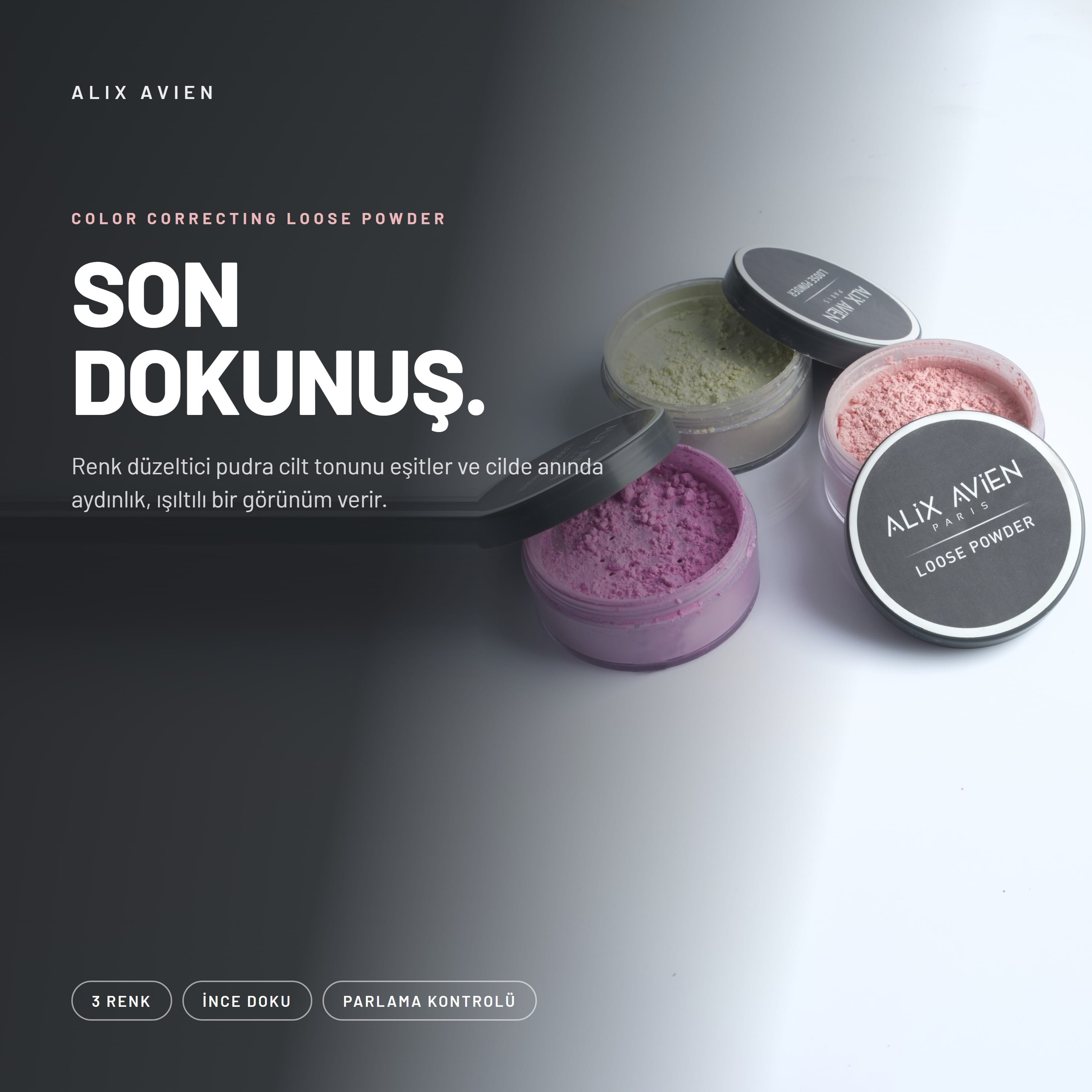 Alix Avien Color Correcting Loose Powder