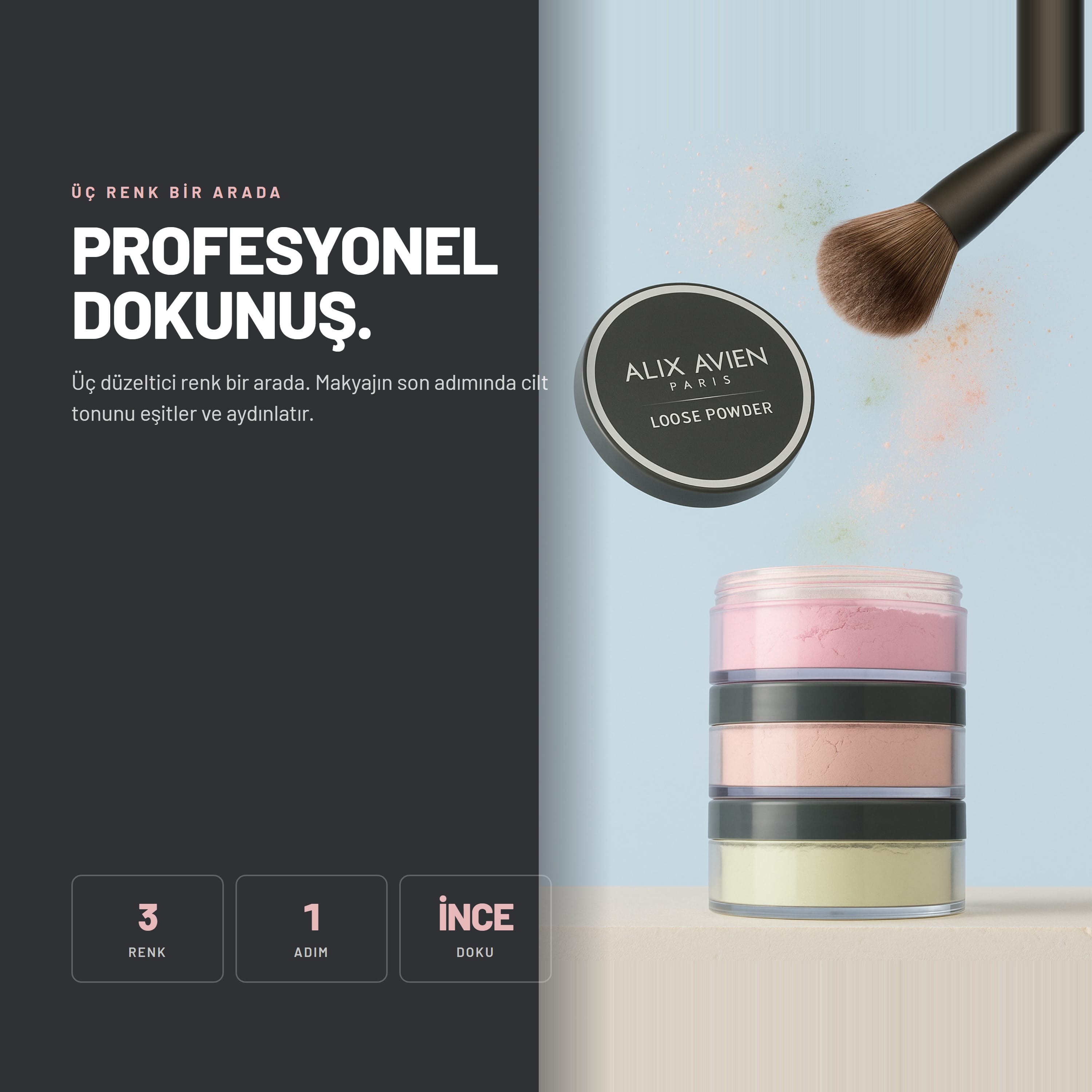 Alix Avien Color Correcting Loose Powder
