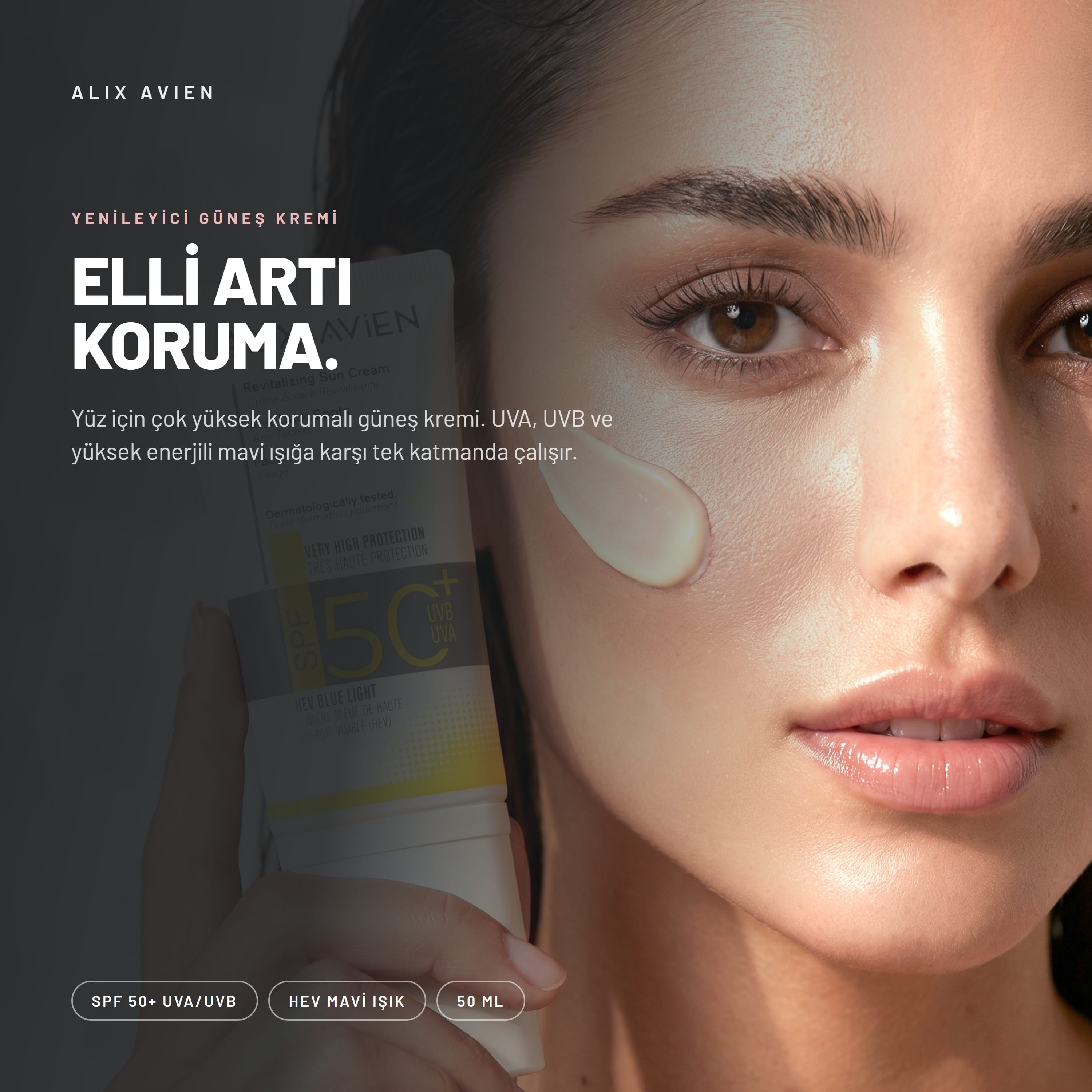 Alix Avien Revitalizing Sun Cream SPF 50+