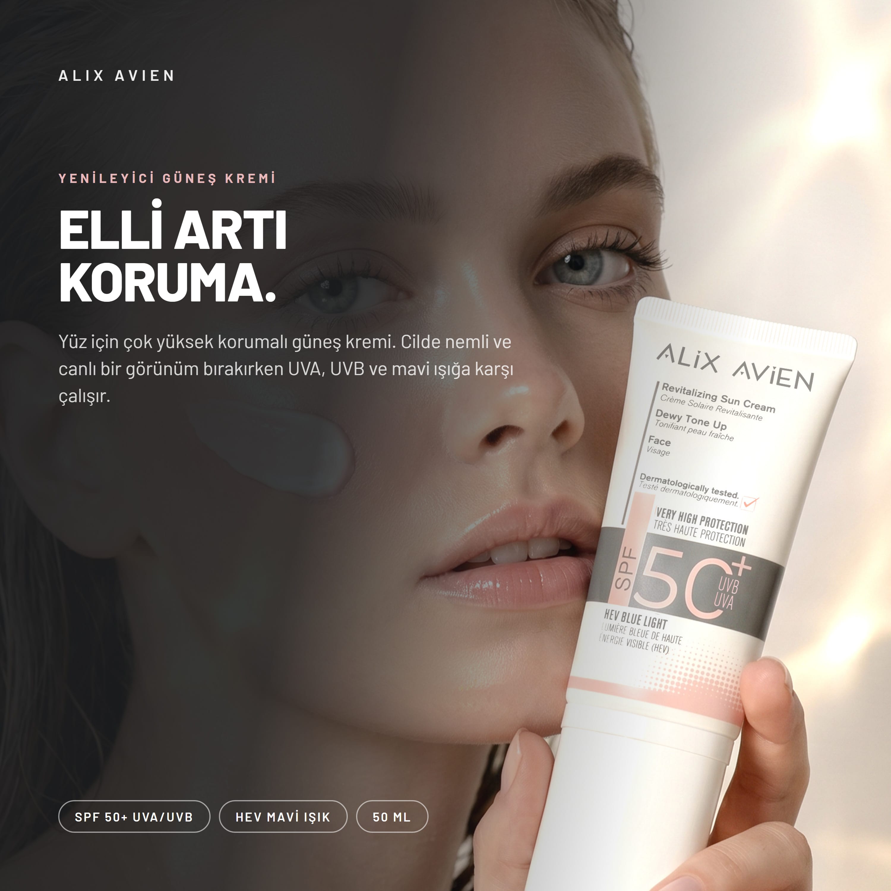 Alix Avien Revitalizing Sun Cream SPF 50+